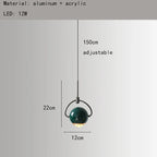 Modern Colorful Aluminum Mini Pendant Light