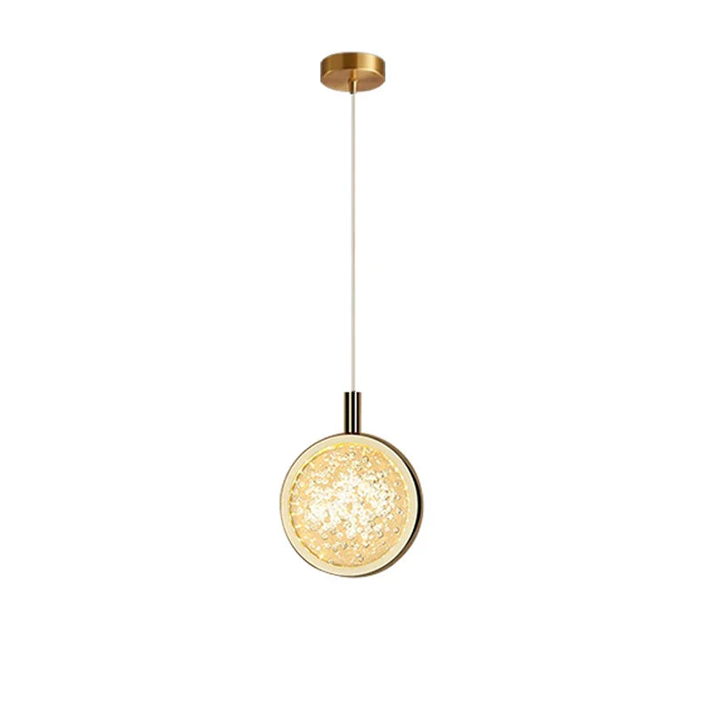 DecorBites™ Dandelion Crystal Ball Chandelier LED Hanging Lamp for Bedroom and Restaurant