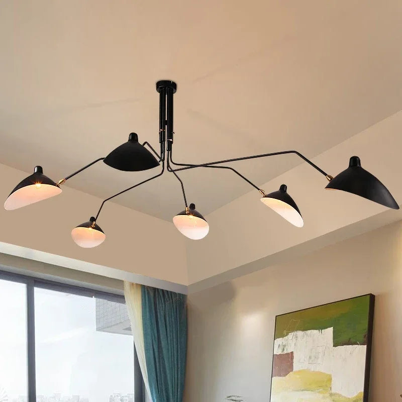 Nordic Spider Multi-Head Metal Pendant Light