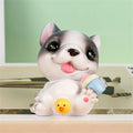 DecorBites™ Dog Figurine Miniatures Set - Husky Corgi Bulldog Puppy Statue Decor