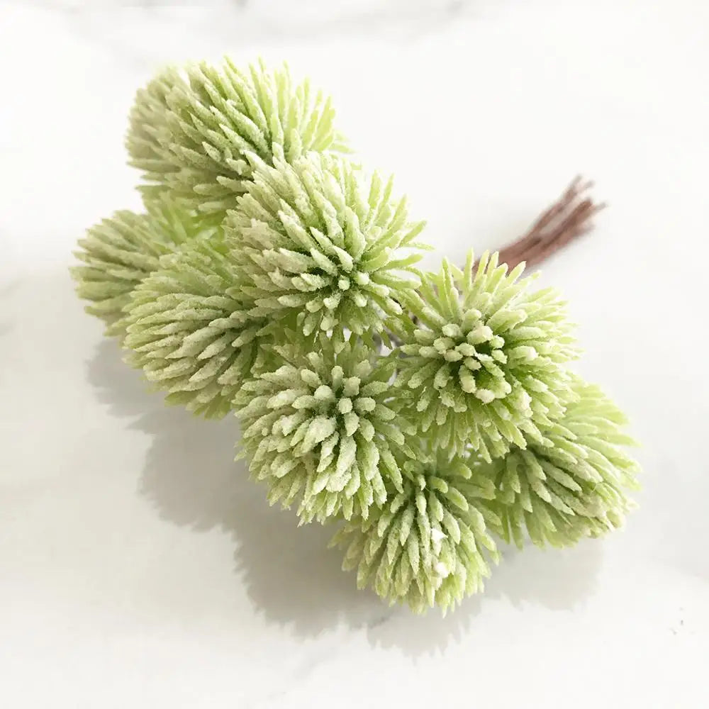 DecorBites™ Green Plant Flower Cherry Stamen Berries Bundle for DIY Decor and Gifts