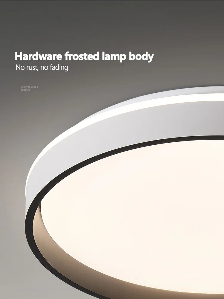 DecorBites™ LED Ceiling Lamp: Simple Modern Round Study Bedroom Balcony Light