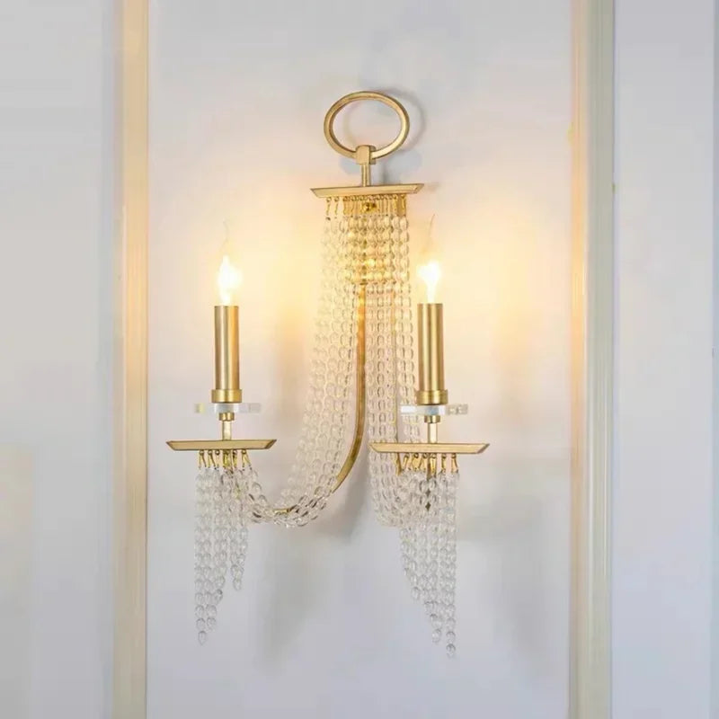 DecorBites™ Crystal Candle Chandelier: Elegant Hanging Lamp for Villa, Dining Room, Bedroom, Living Room