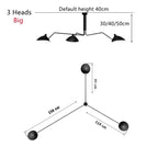 Nordic Spider Multi-Head Metal Pendant Light