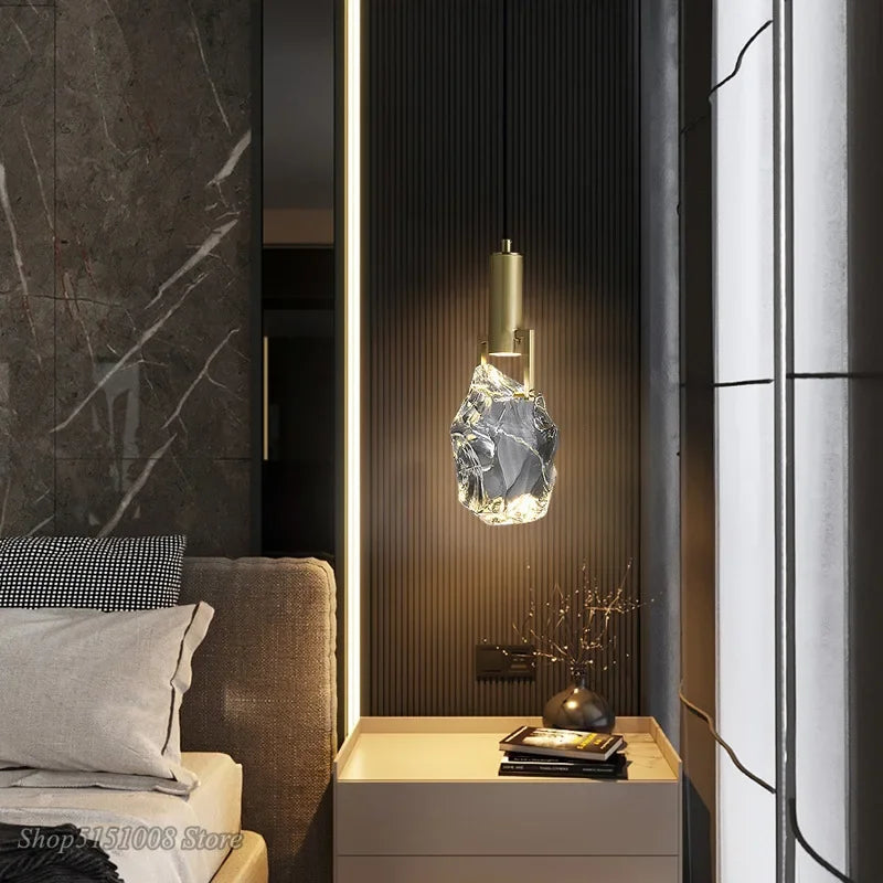 Nordic Gold Crystal Pendant Light