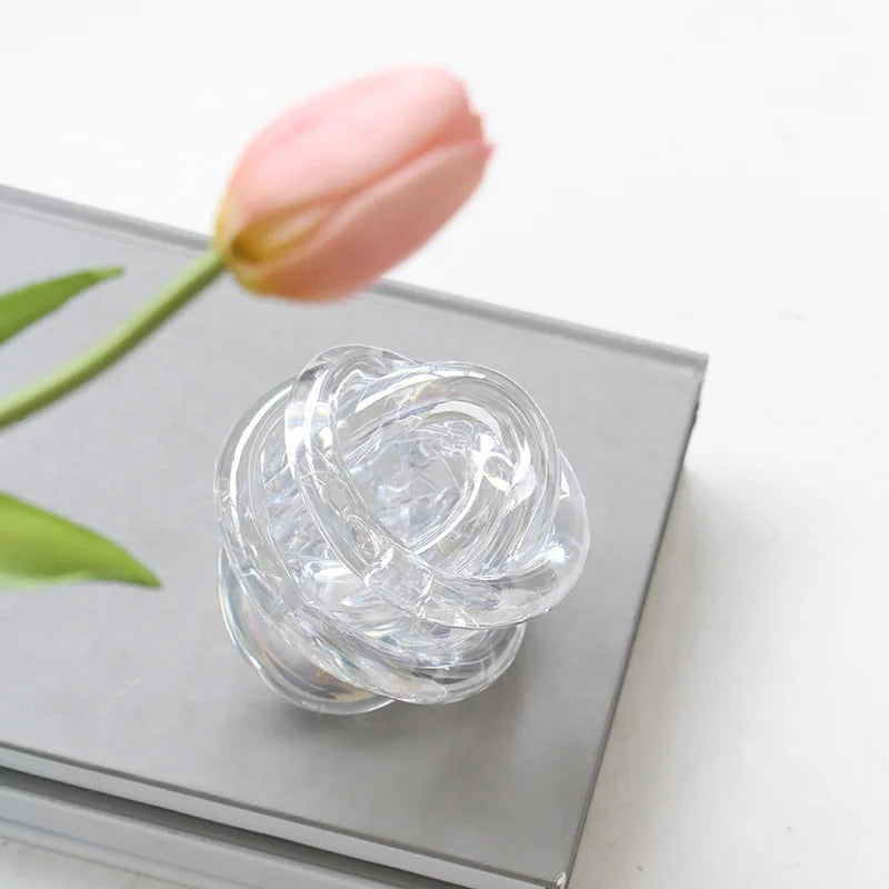 DecorBites™ Glass Coil Wound Ball Ornament: Hand-made, Geometric, Transparent, Home Decoration