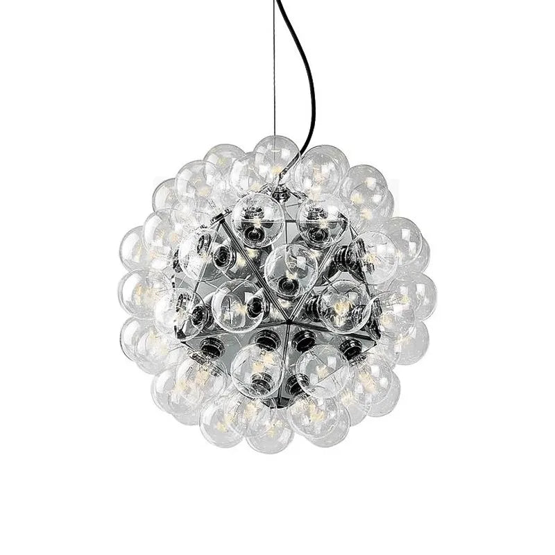 DecorBites™ Glass Bubble Kitchen Island Chandelier: LED Hanging Lamps for Dinning Room