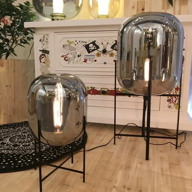DecorBites™ Glass Ball LED Floor Lamp - Postmodern Scandinavian Design