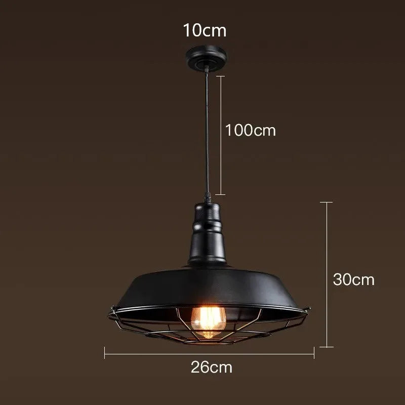 DecorBites™ Iron Pendant Lights: Rural Retro Personalized Pot Lid Chandelier