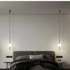 Nordic Acrylic Globe Pendant Light in Black or Gold