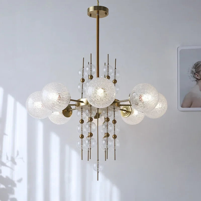 DecorBites™ Glass Ball LED Pendant Chandelier - Modern Kitchen Island Luminaria