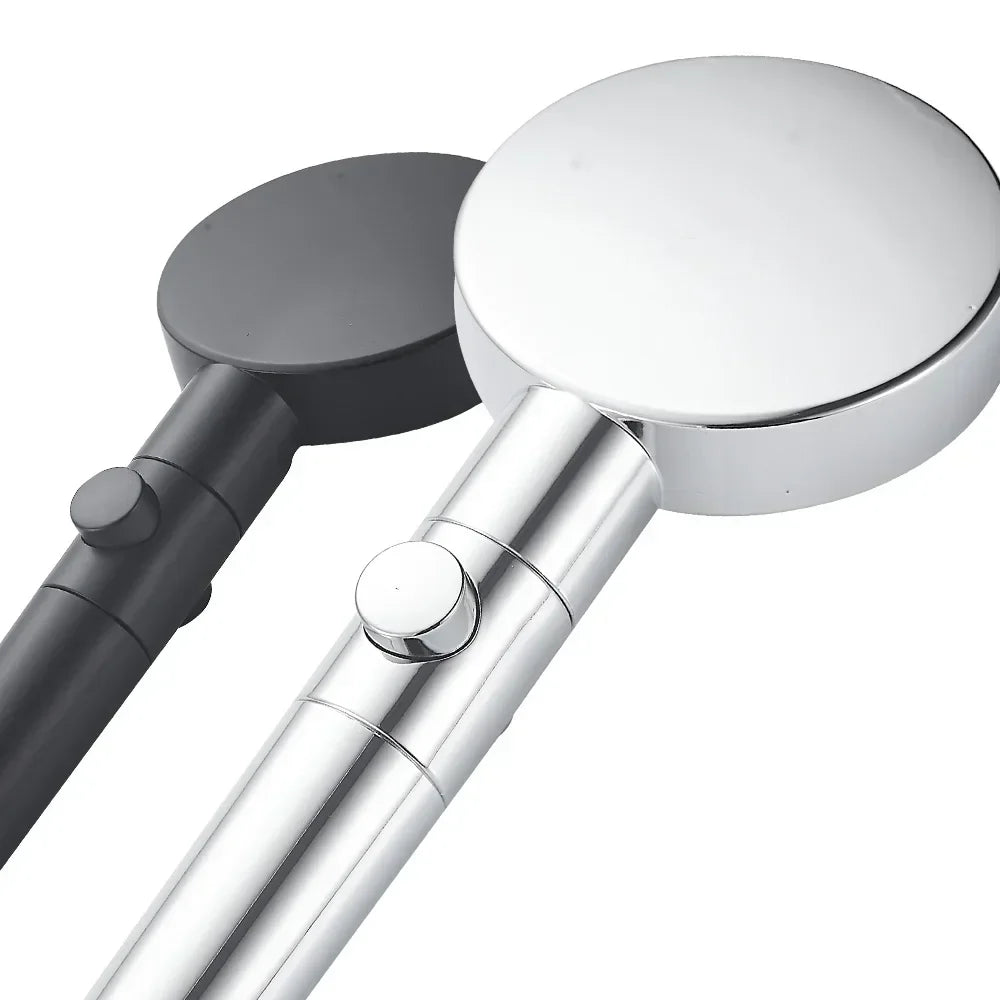 DecorBites™ 5-Function Shower Head with Stop Button, 10cm Panel, Silicone Gel Holes