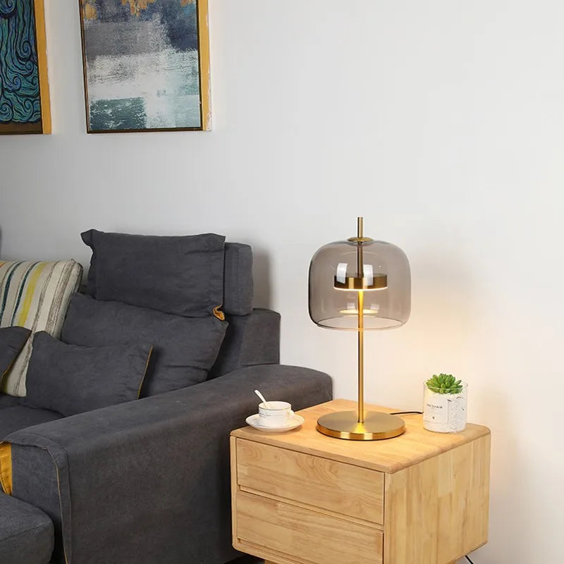 DecorBites™ Glass Table Lamp - Vistosi Jube Replica Design for Creative Home Lighting