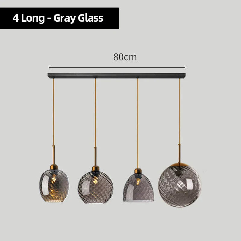 DecorBites™ Glass Chandelier Pendant Lights for Bedside, Kitchen, Restaurant, Bar, Home Lighting
