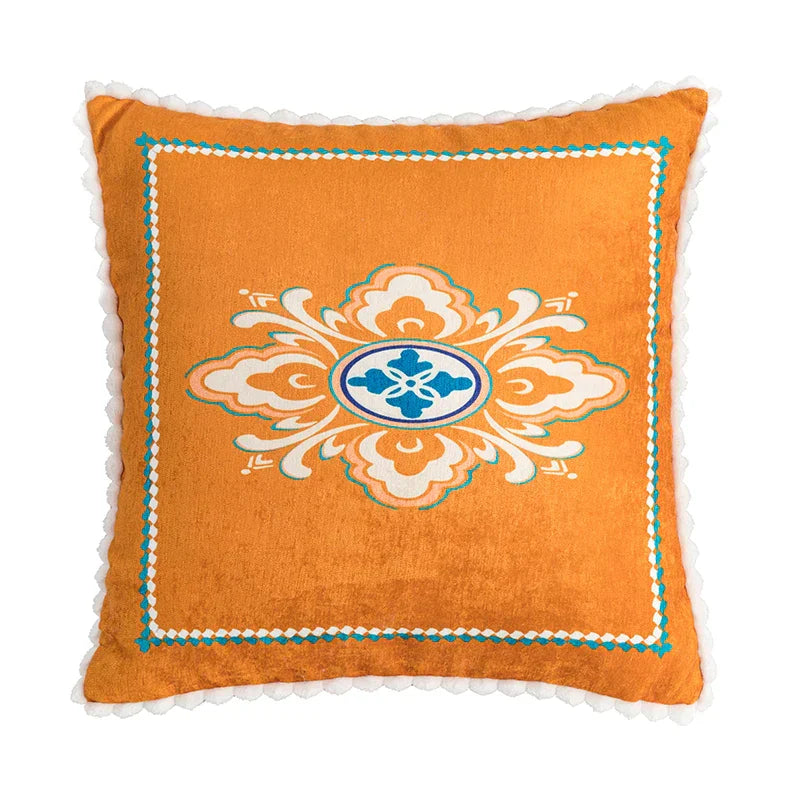 DecorBites™ Abstract Geometric Printed Cushion Cover 45x45cm for Home Decor