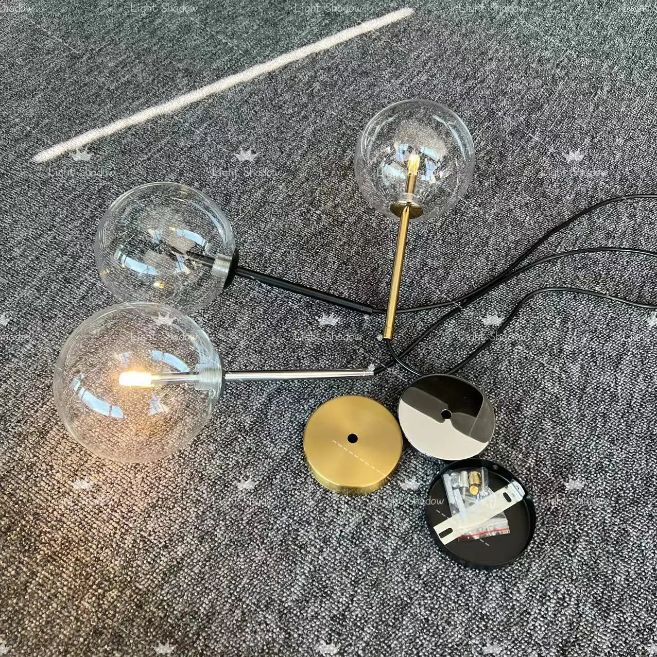 DecorBites™ Glass Ball LED Pendant Lamp, Modern Nordic Living Room Decor Lighting