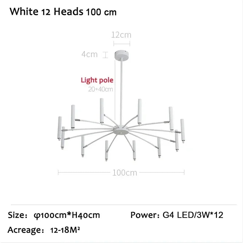 ثريا سقف LED DecorBites™ مصباح إضاءة نورديك لغرفة المعيشة وغرفة الطعام وغرفة النوم