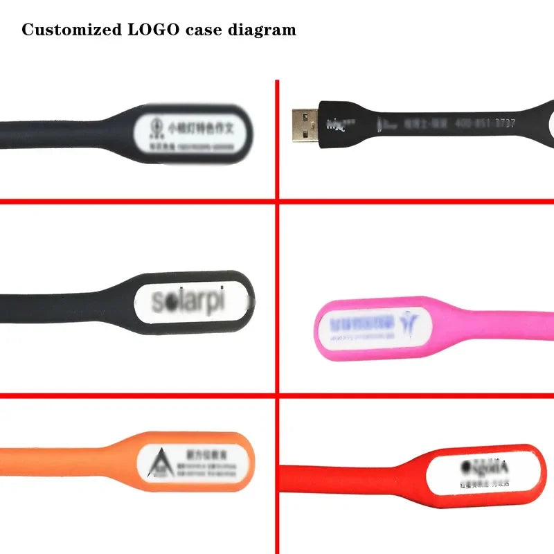 مصباح كتاب LED من DecorBites™: مصباح USB محمول للباور بانك/الكمبيوتر، يحمي البصر