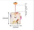 DecorBites™ Bird Cage Pendant Lamp: Nordic Loft Home Bedroom Light Gold Decor