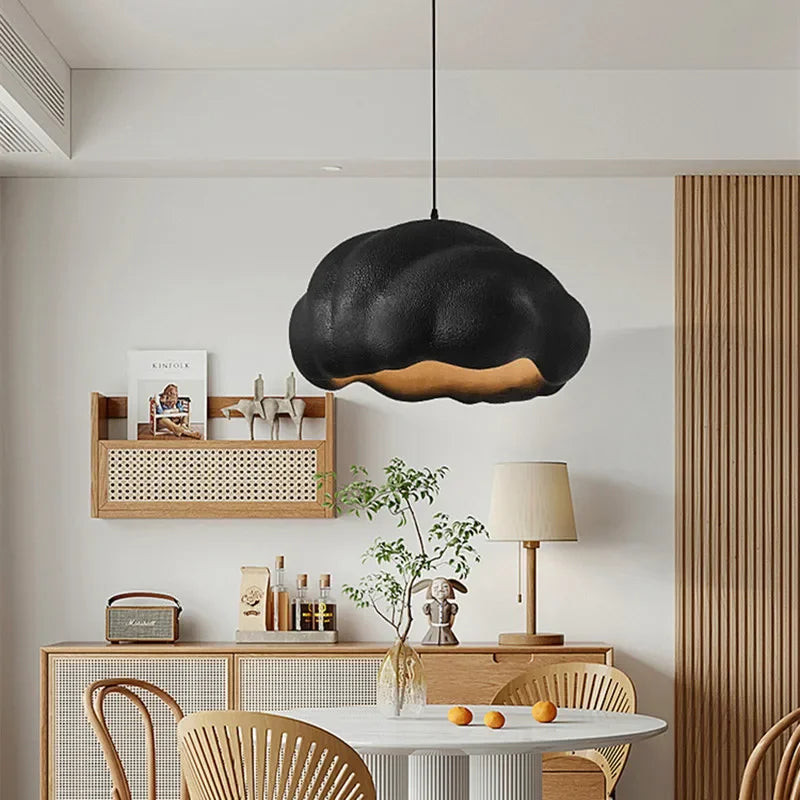 DecorBites™ Cream Wabi Sabi LED Pendant Chandelier - Elegant Dining Room & Bedroom Decor