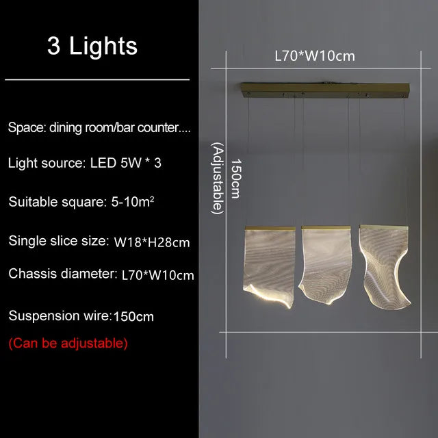 ثريا سقف بمصابيح LED موجهة من DecorBites™، تصميم عصري ومبتكر لإضاءة ديكور المنزل
