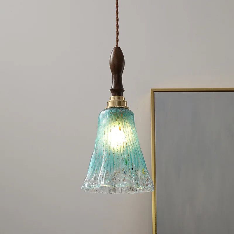 فيتشرز™ Glass Copper LED Pendant Lights - مصابيح معلقة عصرية للديكور المنزلي