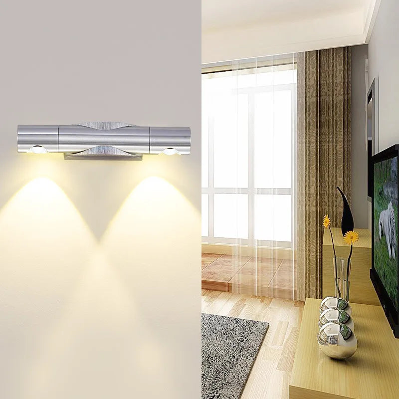 DecorBites™ Adjustable Dual-head Rotatable Wall Lamp for Bedroom and Living Room