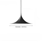 Minimalist Horn Pendant Light in Black or White