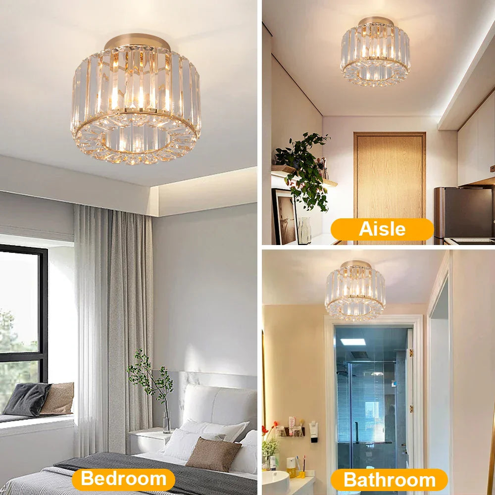 DecorBites™ ثريا زجاجية بإضاءة LED عصرية لغرفة المعيشة وغرفة الطعام