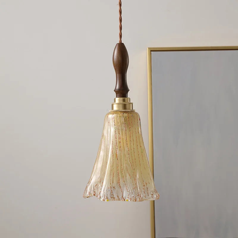 فيتشرز™ Glass Copper LED Pendant Lights - مصابيح معلقة عصرية للديكور المنزلي