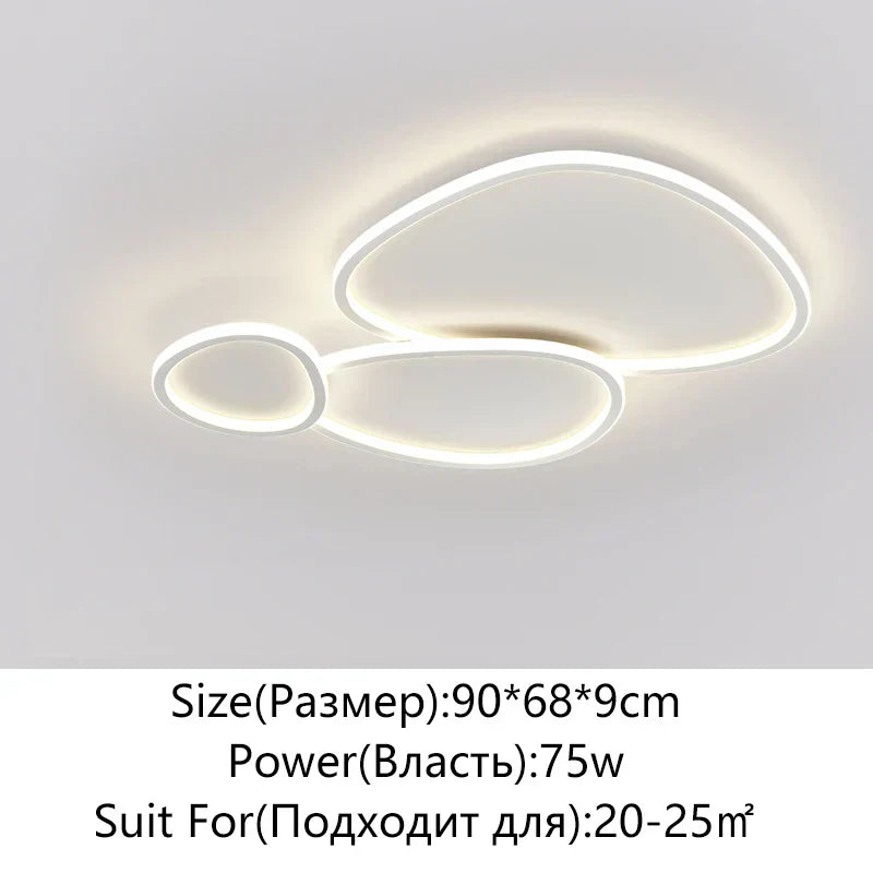 DecorBites™ Cobblestone LED Ceiling Lights Living Room Chandelier for Modern Home Decor