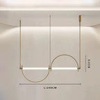 Minimalist Chrome Alloy LED Pendant Light