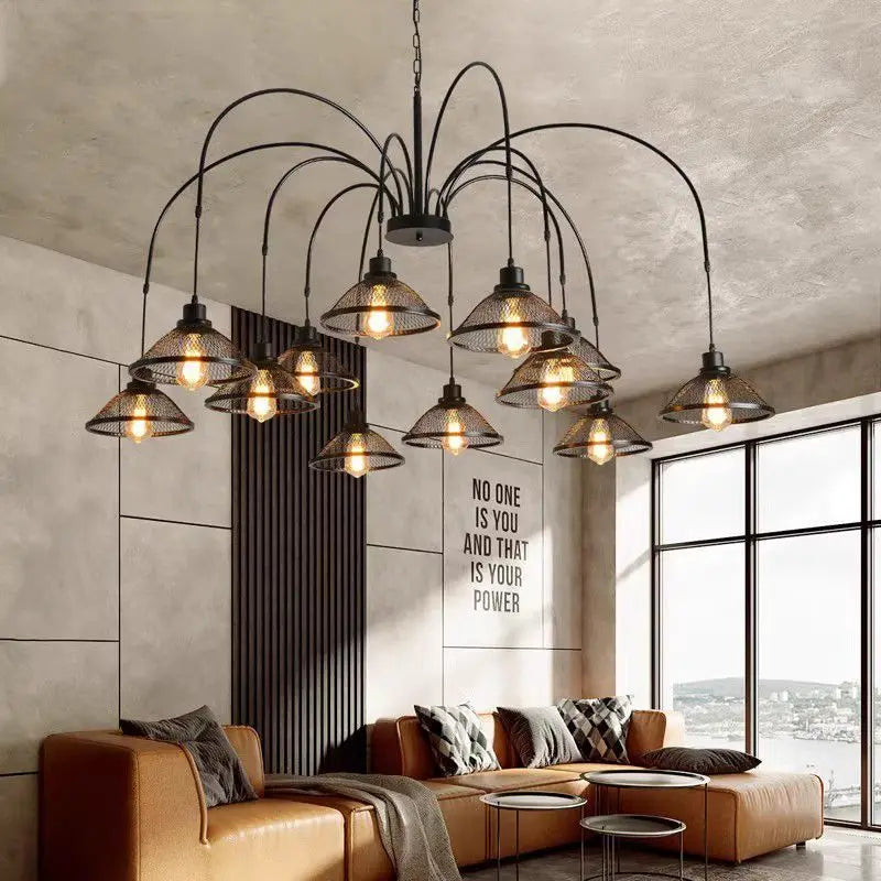 مصباح معلق صناعي ديكور بايتس™ لغرفة المعيشة وغرفة الطعام والبار والمقهى بتصميم ريترو على طراز الدور العلوي (لوفت)