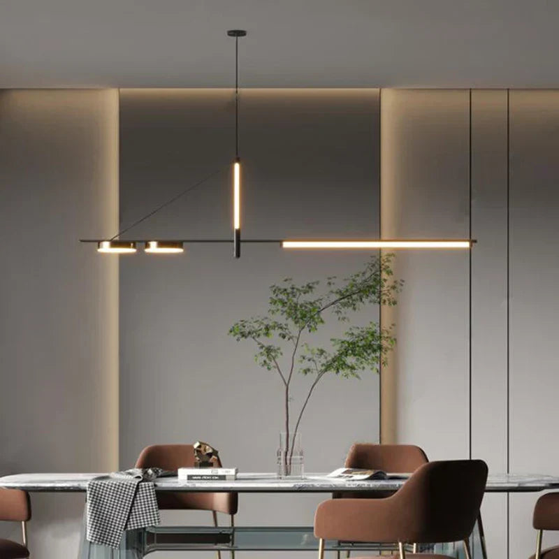 DecorBites™ Black Chandelier Modern Simplicity Pendant Lights for Living Dining Kitchen Tables