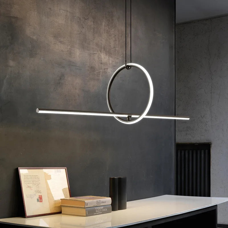 DecorBites™ Geometric Chandelier: Modern Scandinavian Industrial Hanging Lamp Fixtures