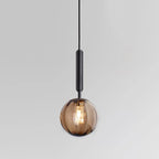 Nordic Glass Pendant Light With Painted Iron Finish