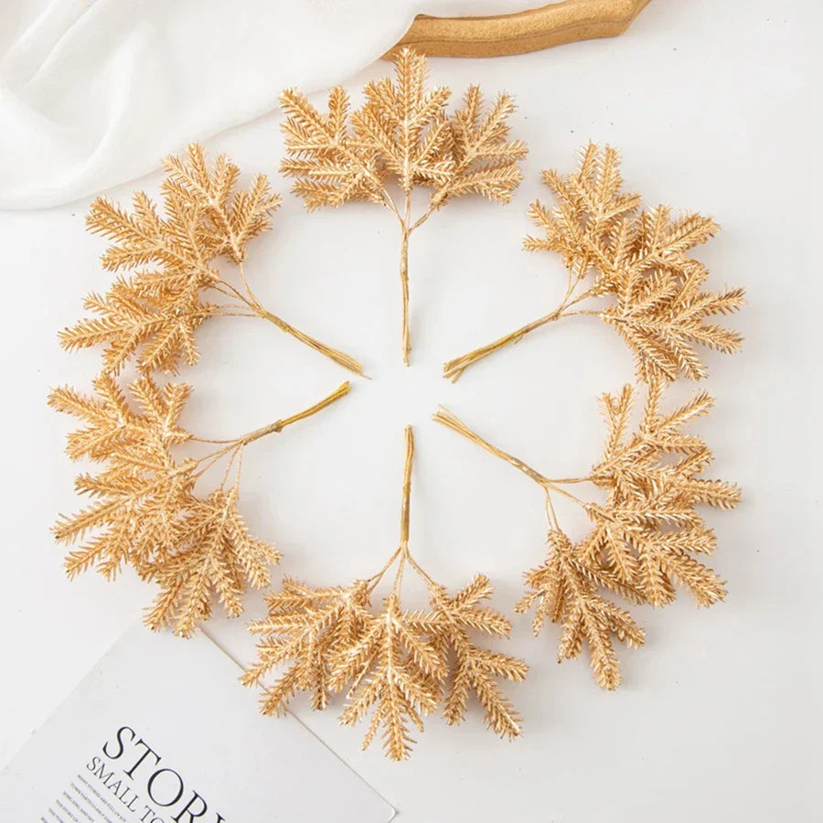 أغصان جولدن فروست الاصطناعية من DecorBites™ لديكور المنزل وحفلات الزفاف وخلفيات التصوير الفوتوغرافي