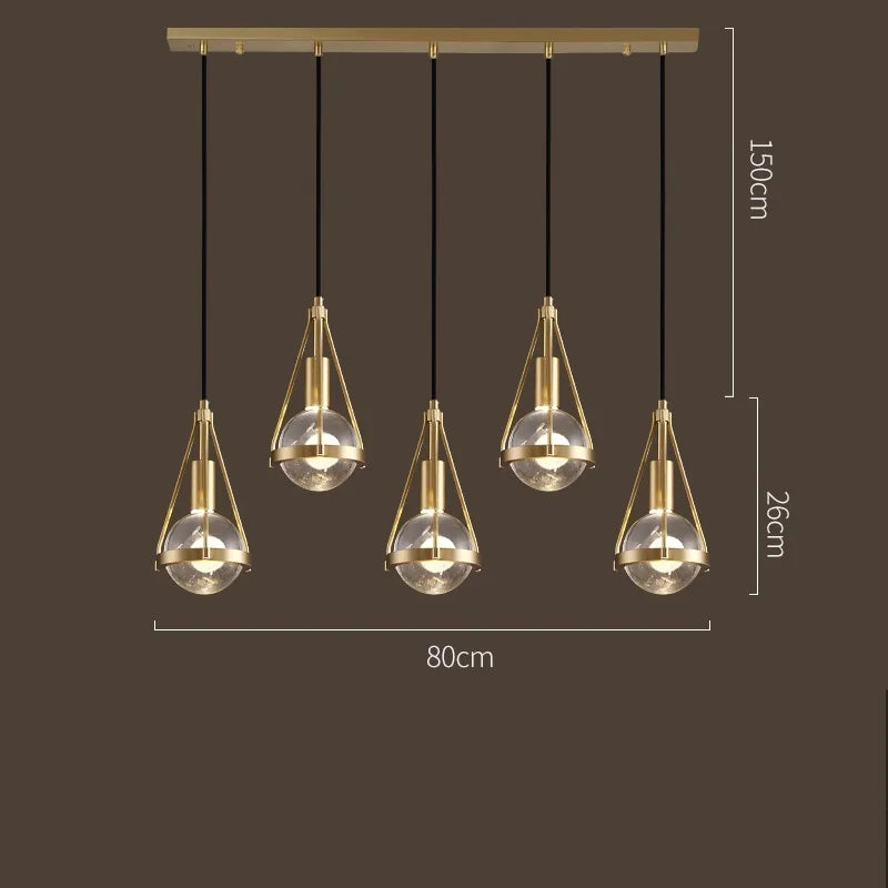 DecorBites™ Crystal Ball Pendant Lights - Nordic Modern Design for Home Lighting