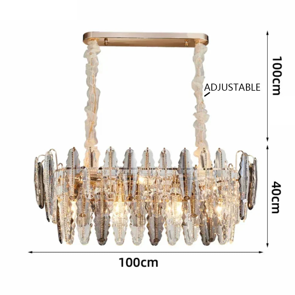 Lustre LED Leaf DecorBites™ : Éclairage de décoration moderne pour salon et escalier tournant duplex