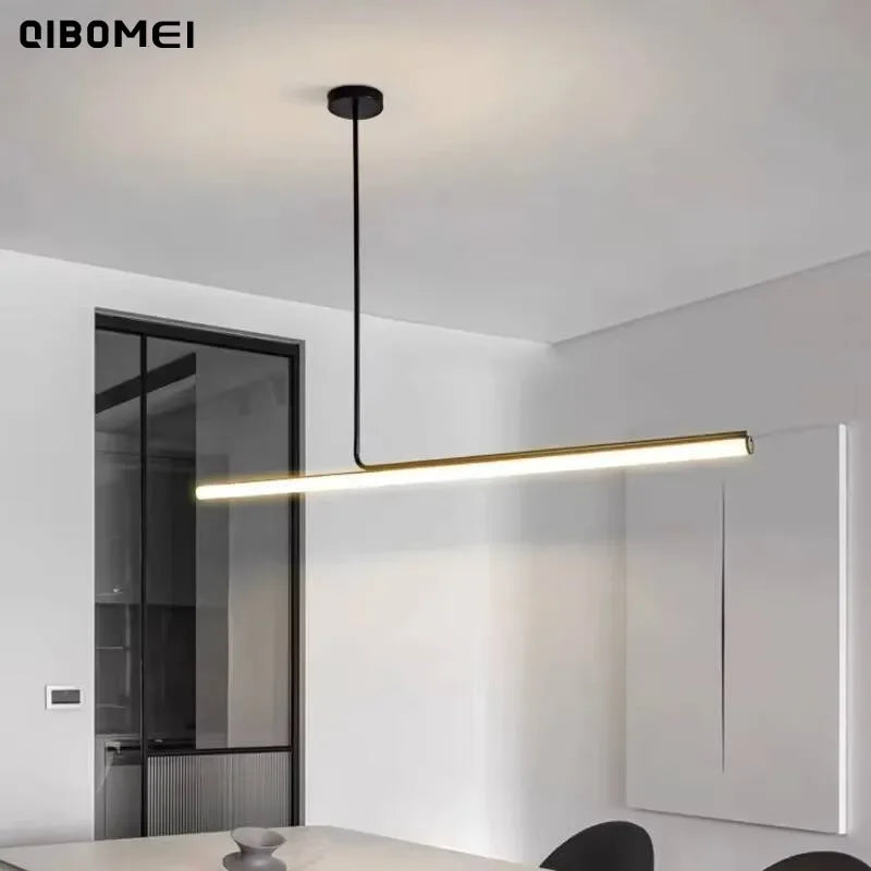 Nordic Long Strip Metal Pendant Light