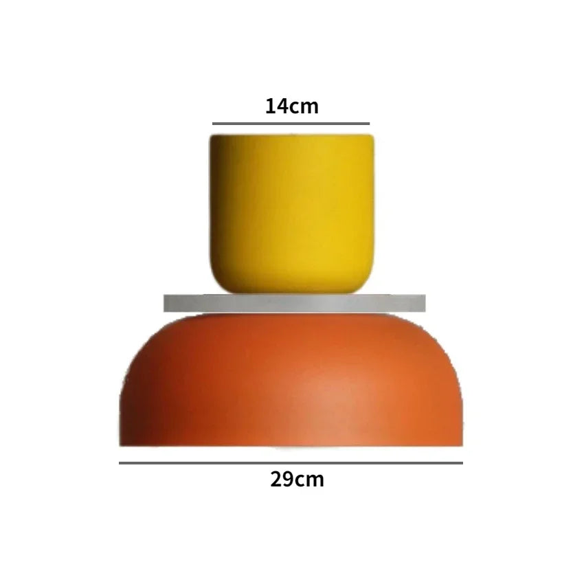 Macaron Acrylic Pendant Light With Iron Shade
