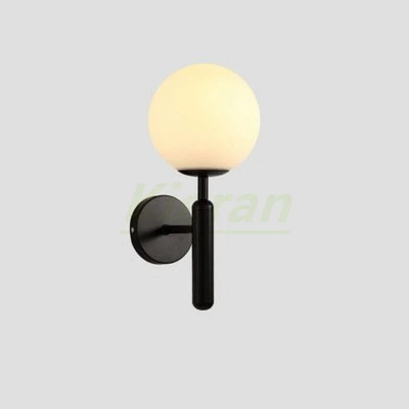 مصابيح حائط LED كروية زجاجية من ديكور بايتس™ لغرف النوم وغرف المعيشة والإضاءة الجانبية للسرير