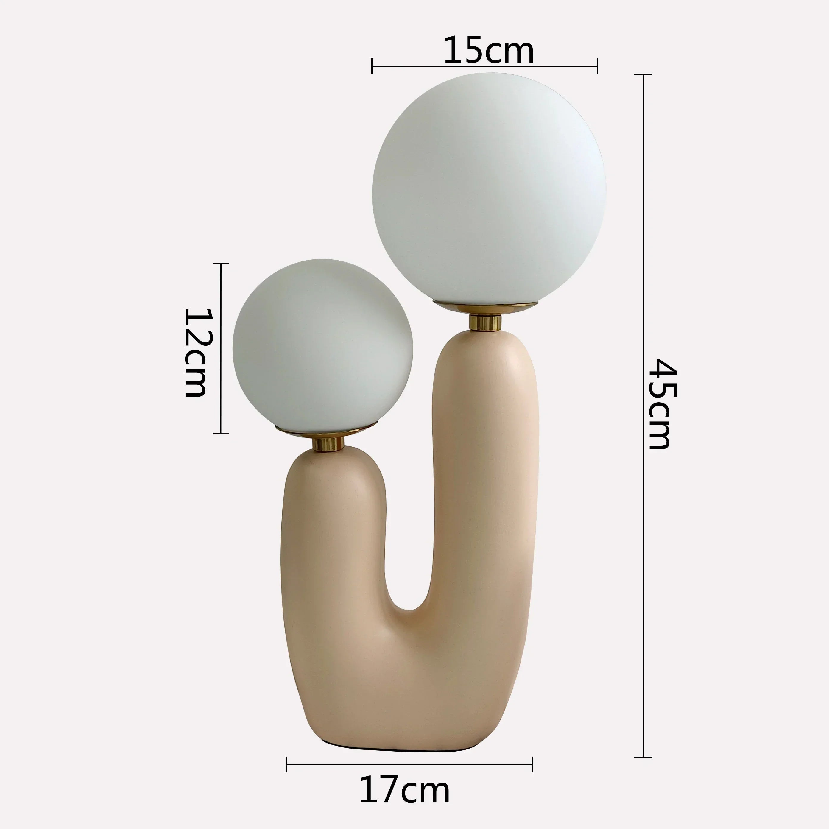 DecorBites™ Glass Ball Table Lamp: Green Pink Resin Nordic Cute Bedroom Living Room Decor