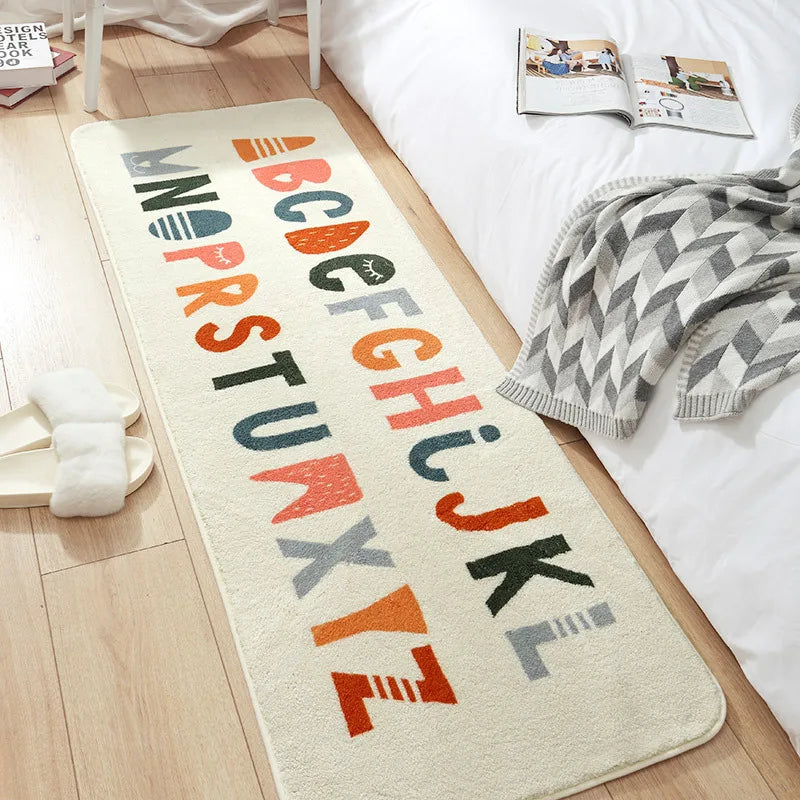 DecorBites™ Cozy Faux Lamb Wool Bedside Rug for Bedroom Decor Anti-Slip Soft Living Room Carpet