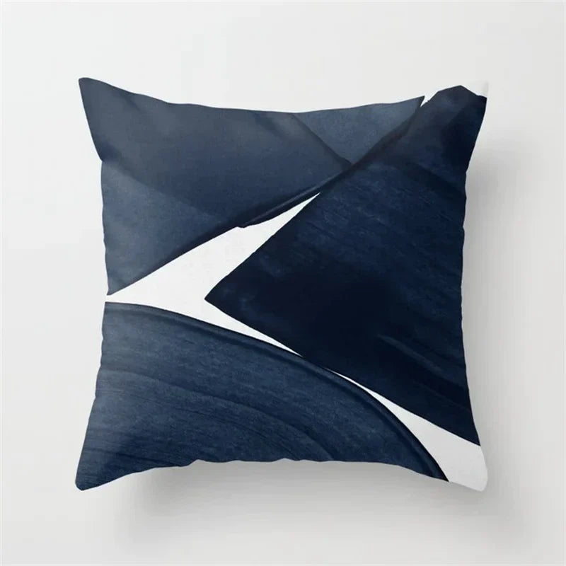 DecorBites™ Geometric Heart Round Cushion Cover for Home Decor