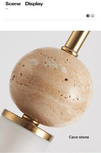 Wabi-Sabi Cream Stone Pendant Light