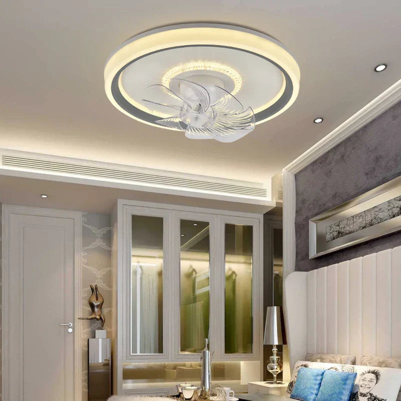 DecorBites™ 6-Speed LED Ceiling Fan Light for Living Room - 360° Rotation