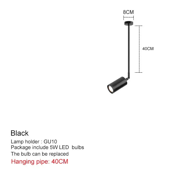 Nordic Adjustable Black or Brass Pendant Light
