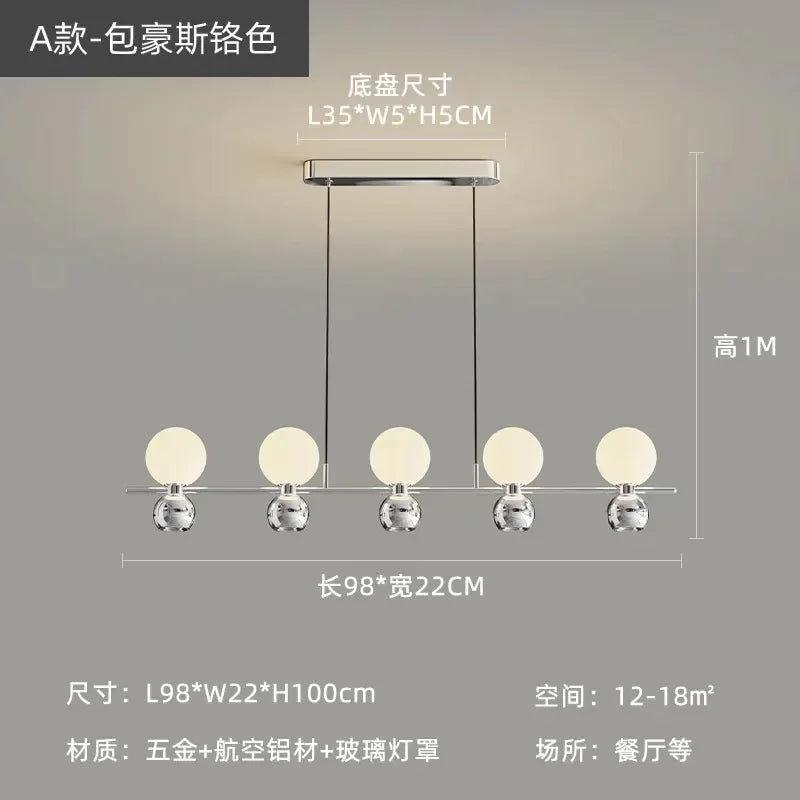 DecorBites™ Cream Nordic Pendant Chandelier for Living Room, Bedroom, and Dining Room
