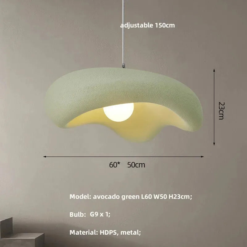 DecorBites™ Creamy Style Pendant Light | Resin Dining Room LED Island Lamp